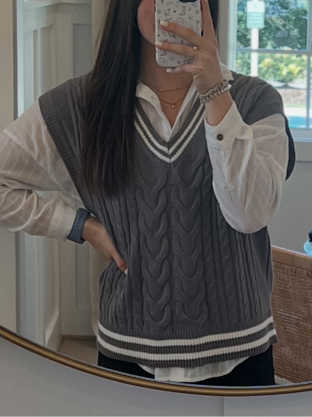 Grey Knitted Vest